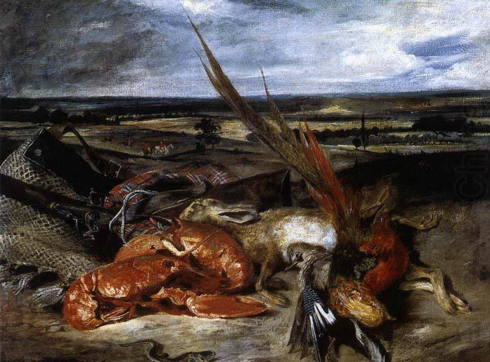 Eugene Delacroix Still-Life with Lobster china oil painting image